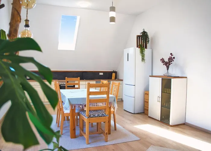 Luxus Apartment! Kueche, Balkon, Netflix, Parkplatz - 8 Personen